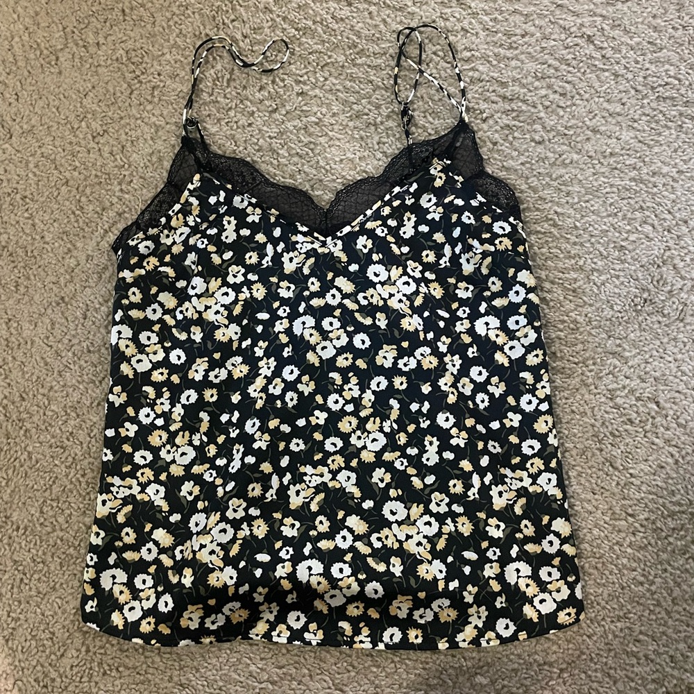 Abercrombie & Fitch flowery top with adjustable straps